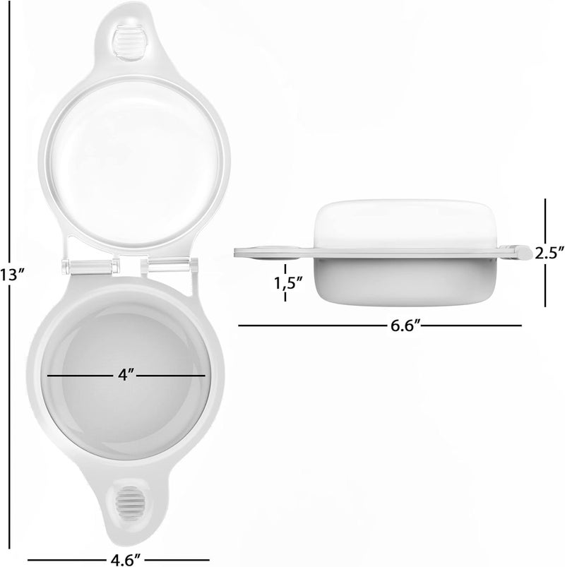 Chef Buddy Microwave Egg Maker, a Healthy Breakfast Cooking Utensil - Kitchen Essentials, Easy to Make- Holds Up to Two Eggs and Cooks in 45 Seconds - Image 2